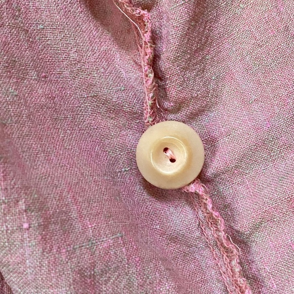 VINTAGE Flax Journey's Jacket 100% Linen in Bazooka sz L - Picture 5 of 9